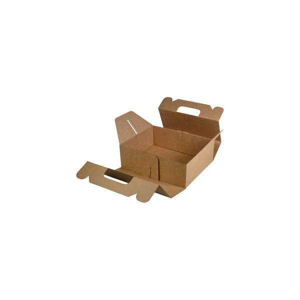 SAMPLE - E Flute - Large Food Delivery Box 24685 - Kraft Brown - Image 2