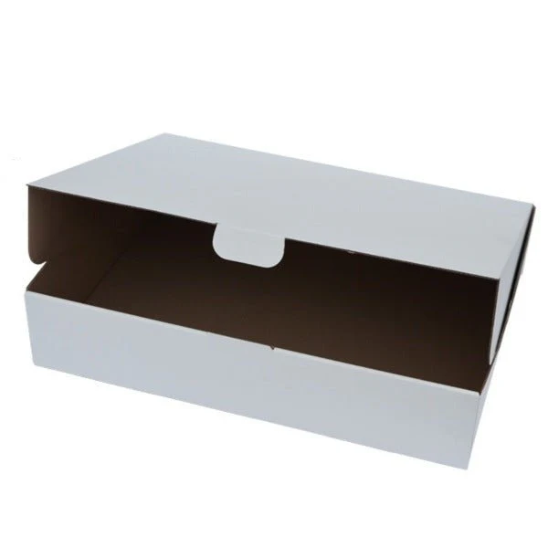 SAMPLE - E Flute - One Piece Cardboard Box 16871 [6 Donut & Cake] - Kraft White