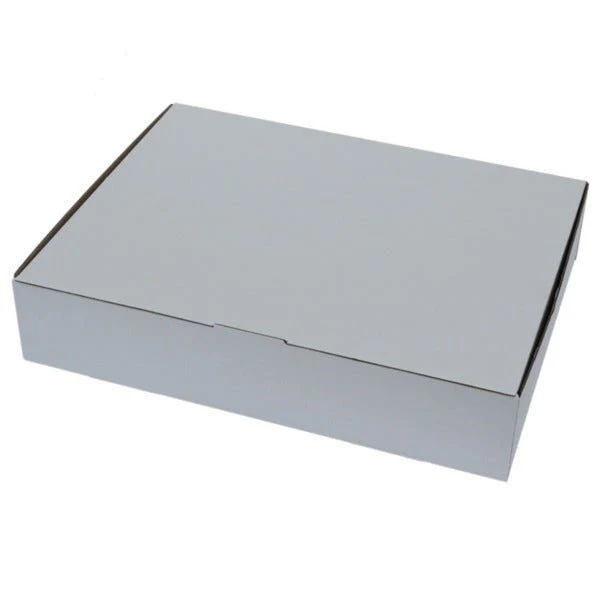 SAMPLE - E Flute - One Piece Cardboard Box 16872 [12 Donut & Cake] - Kraft White
