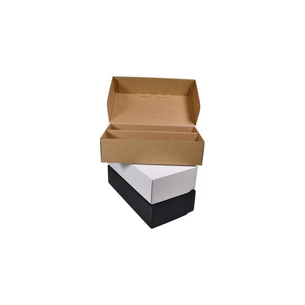 SAMPLE - E Flute - One Piece Double Wine Gift Box 23406 - Kraft Brown (insert sold separately - 700-23407) - Image 4