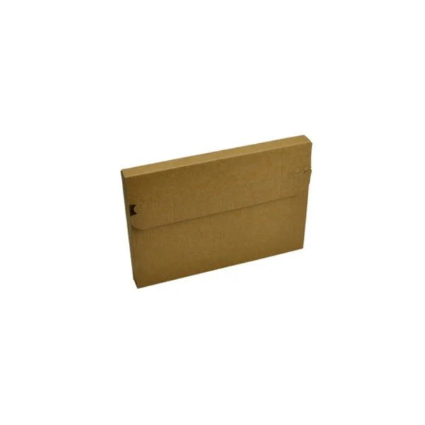 SAMPLE - E Flute - One Piece DVD One Piece Postage & Mailing Box with Peal & Seal Tape - Kraft Brown