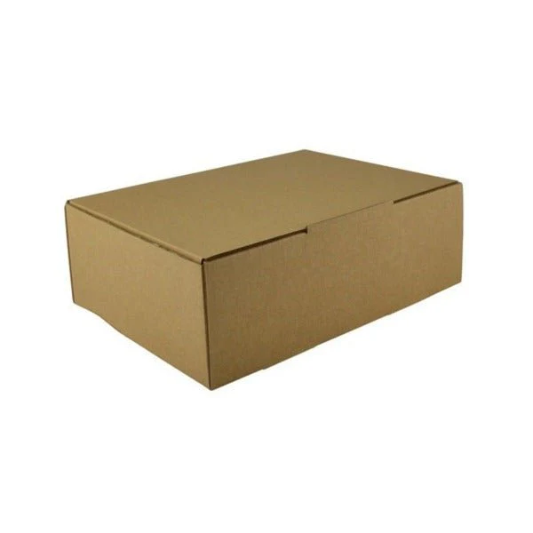 SAMPLE E Flute - One Piece Mailing Gift Box 27020 - Kraft Brown