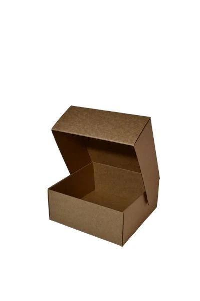 SAMPLE - E Flute - One Piece Mailing Gift Box 28654 - Suits 4 Donuts - Kraft Brown - Image 2