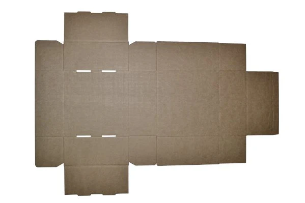 SAMPLE - E Flute - One Piece Mailing Gift Box 28654 - Suits 4 Donuts - Kraft Brown - Image 3