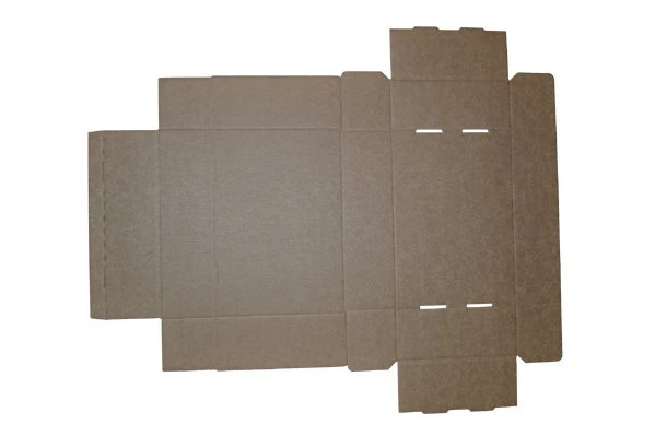 SAMPLE - E Flute - One Piece Mailing Gift Box 28655 - Suits 6 Donuts - Kraft Brown - Image 3
