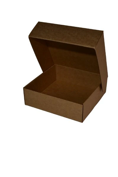 SAMPLE - E Flute - One Piece Mailing Gift Box 28656 - Small Cookie - Kraft Brown - Image 2