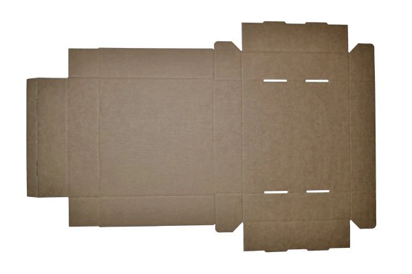 SAMPLE - E Flute - One Piece Mailing Gift Box 28658 - Large Cookie - Kraft Brown - Image 3