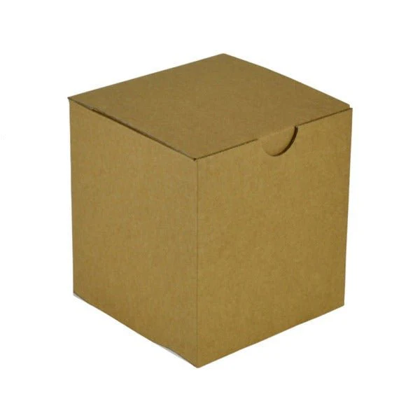 SAMPLE - E Flute - One Piece Postage & Candle Box 15012 with removable insert - Kraft Brown