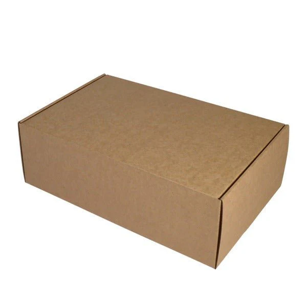 SAMPLE - E Flute - One Piece Postage & Mailing Box 25137 - Kraft Brown