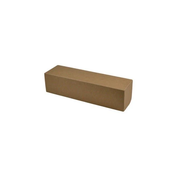SAMPLE - E Flute - One Piece Single Wine Gift Box 23405 - Kraft Brown