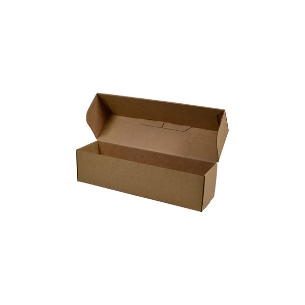 SAMPLE - E Flute - One Piece Single Wine Gift Box 23405 - Kraft Brown - Image 2