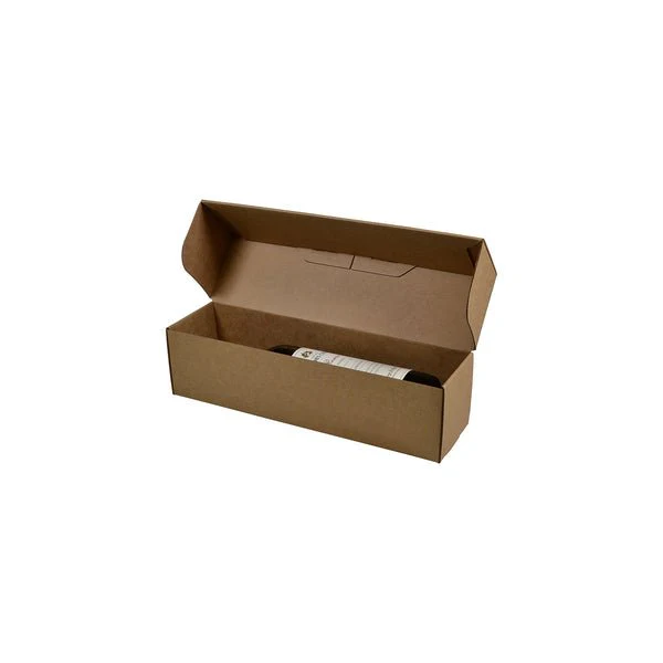 SAMPLE - E Flute - One Piece Single Wine Gift Box 23405 - Kraft Brown - Image 3
