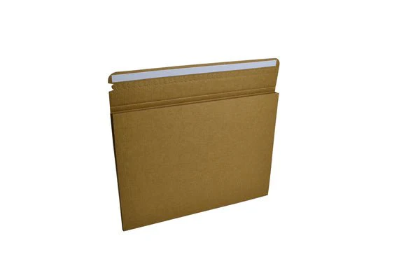 SAMPLE - E Flute - One Piece Small Mailer with Peal & Seal Tape - Kraft Brown - Image 2