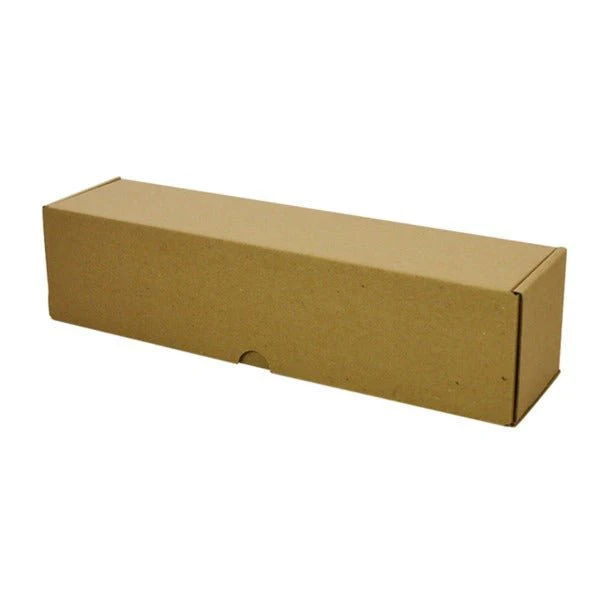 SAMPLE - E Flute - One Piece Wine Gift Box 7201 - Kraft Brown