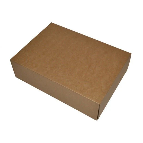 SAMPLE - E Flute - Small Gourmet Hamper Display Box without Window 25125 - Kraft Brown (Tray Sold Separately)