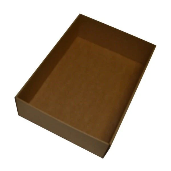 SAMPLE - E Flute - Small Gourmet Hamper Display Tray 25123 - Kraft Brown (Optional Outer Display Box sold separately)