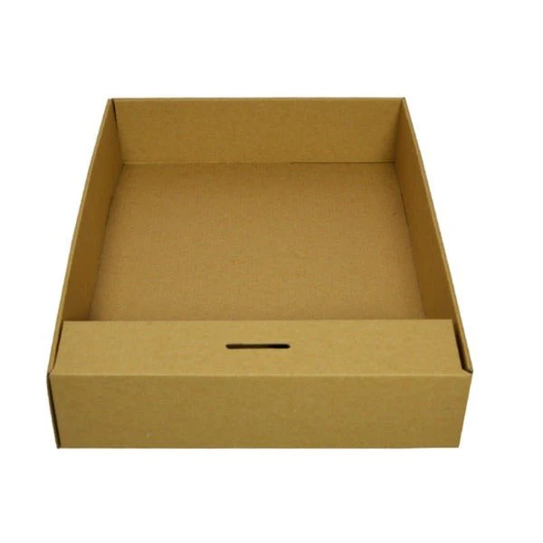 SAMPLE - E Flute - Snack Box with Money Holder - Kraft Brown