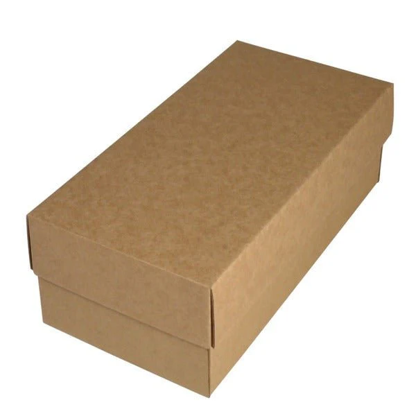 SAMPLE - E Flute - Two Piece Postage Box 21088AB (Base & Lid) - Kraft Brown