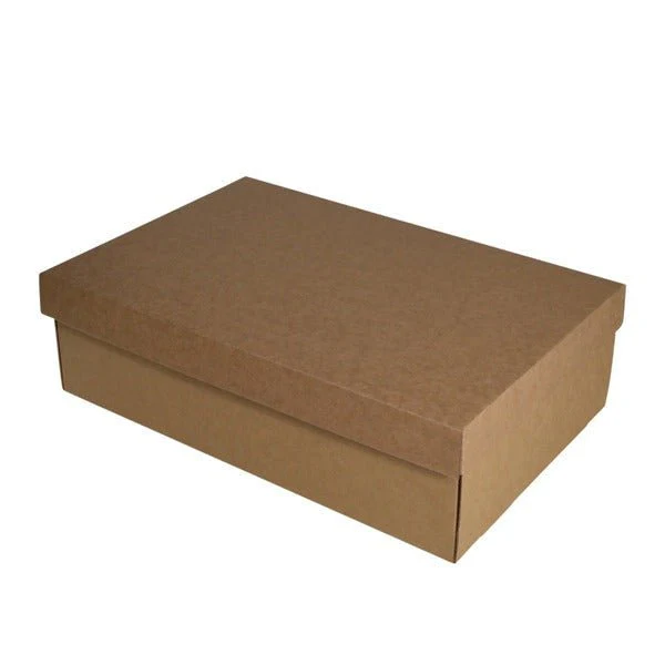 SAMPLE - E Flute - Two Piece Postage & Gift Box 18589 (Base & Lid) - Kraft Brown