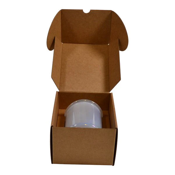 SAMPLE - Extra Large Glass Candle 1 Danube Jar Pack with Insert  - Kraft Brown - Image 7