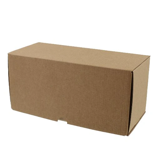 SAMPLE - Large Candle Plain Glass 2 Pack with Insert - Kraft Brown