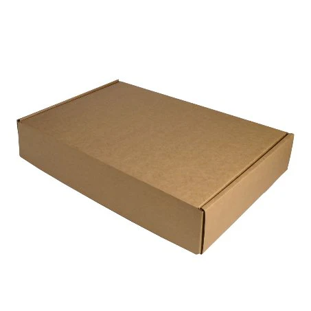 SAMPLE - B Flute - One Piece Postage & Mailing Box 24104 - Kraft Brown