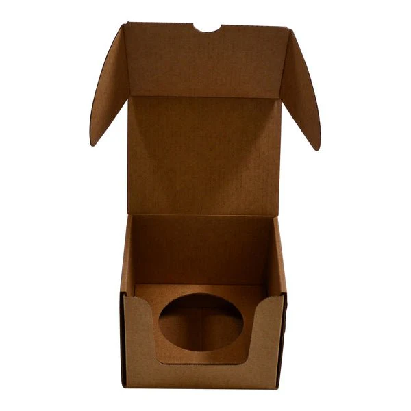 SAMPLE - Medium Candle Plain Glass 1 Oxford/Cambridge Jar Pack with Insert - Kraft Brown - Image 3