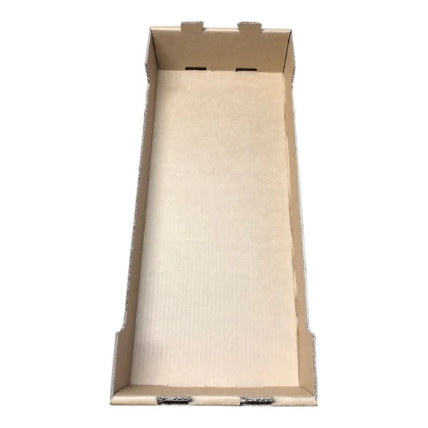 SAMPLE - Medium Heavy Duty Stackable Cardboard Catering and Storage Tray (One Piece Self Locking) - Kraft Brown - Image 3