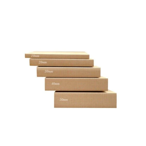 SAMPLE - B FLUTE - A3 Multi Crease Box (1 Box 5 Heights 10/20/30/40/50mm) - Kraft Brown