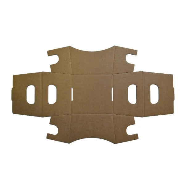 SAMPLE Pack - Luxe Cardboard Hamper Trays - Kraft Brown - Image 3
