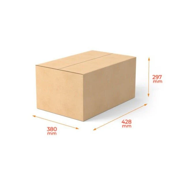 SAMPLE - RSC Shipping Carton 24436 - (P/N277310) - Kraft Brown (428 x 380 x 297mm)