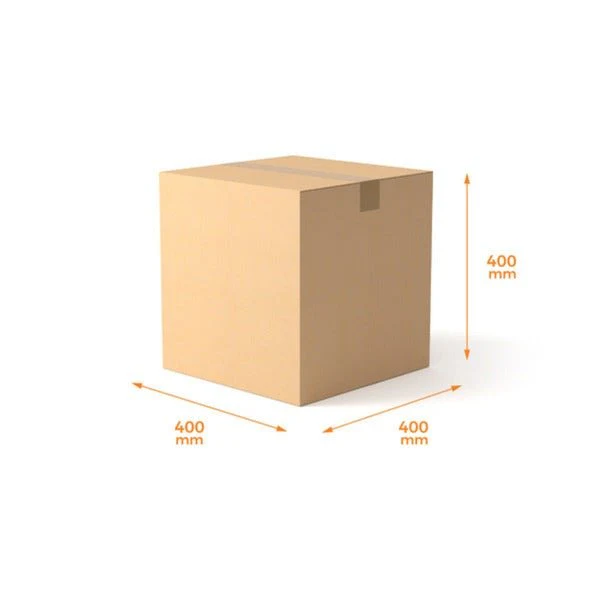 SAMPLE - RSC Shipping Carton 400 Cube - 1C Kraft Brown Board (400 x 400 x 400mm)