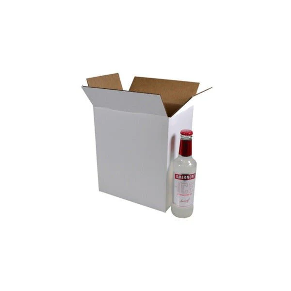 SAMPLE - RSC Shipping Carton 6 Beer Bottle (INSERTS SOLD SEPARATELY 700-24788) - Kraft White [1BW]
