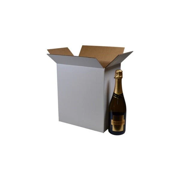 SAMPLE - RSC Shipping Carton 6 x Chandon Wine Bottle - Kraft White - INSERTS SOLD SEPARATELY [700-24705]