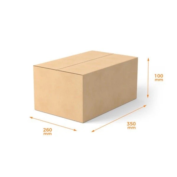 SAMPLE - RSC Shipping Carton C3 - 1C Kraft Brown Board (350 x 260 x 100mm)