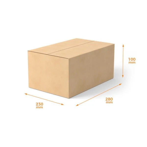 SAMPLE - RSC Shipping Carton C4 - 1C Kraft Brown Board (280 x 230 x 100mm)