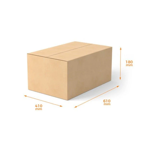 SAMPLE - RSC Shipping Carton Code 14L - 1C Kraft Brown Board (610 x 410 x 180mm)