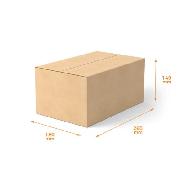 SAMPLE - RSC Shipping Carton Code 445 - 1C Kraft Brown Board (260 x 180 x 140mm)