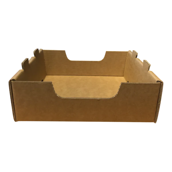 Small Heavy Duty Storage Box - Stackable Cardboard Catering and Storage Tray (One Piece Self Locking) - Image 4