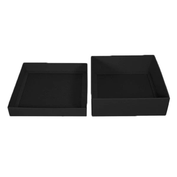 Two Piece 300mm Square Cardboard Gift Box - 100mm High - Image 10