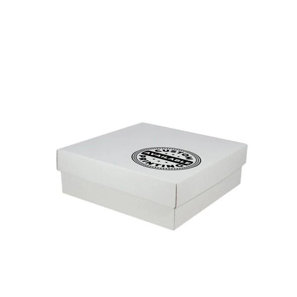 Two Piece 300mm Square Cardboard Gift Box - 100mm High - Image 12