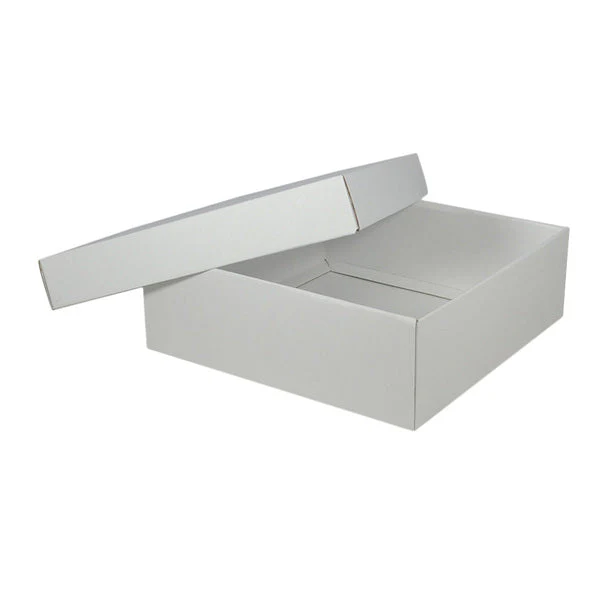 Two Piece 300mm Square Cardboard Gift Box - 100mm High - Image 6