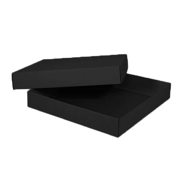 Two Piece 300mm Square Cardboard Gift Box - 100mm High - Image 9