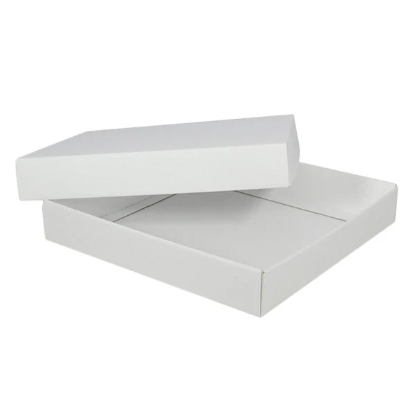 Two Piece 300mm Square Cardboard Gift Box - 50mm High - Image 6