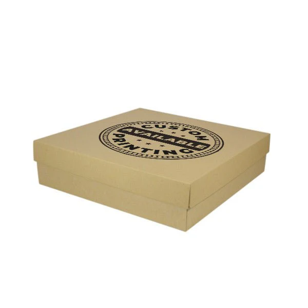 Two Piece 400mm Square Cardboard Gift Box - 100mm High - Image 11