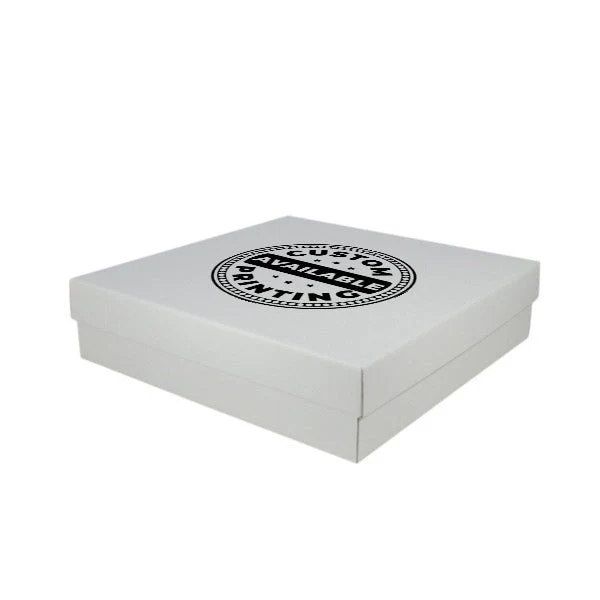 Two Piece 400mm Square Cardboard Gift Box - 100mm High - Image 12