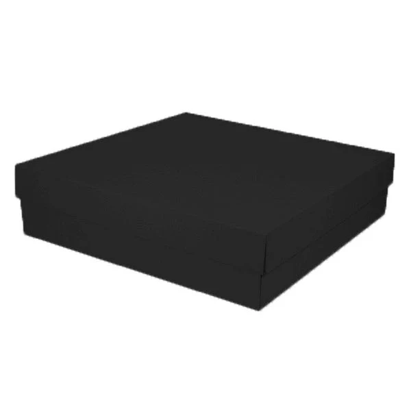 Two Piece 400mm Square Cardboard Gift Box - 100mm High - Image 8