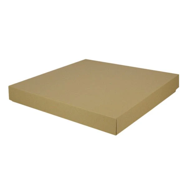 Two Piece 400mm Square Cardboard Gift Box (Base & Lid) 50mm High - Image 2