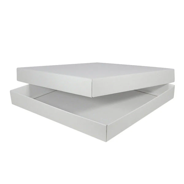 Two Piece 400mm Square Cardboard Gift Box (Base & Lid) 50mm High - Image 6