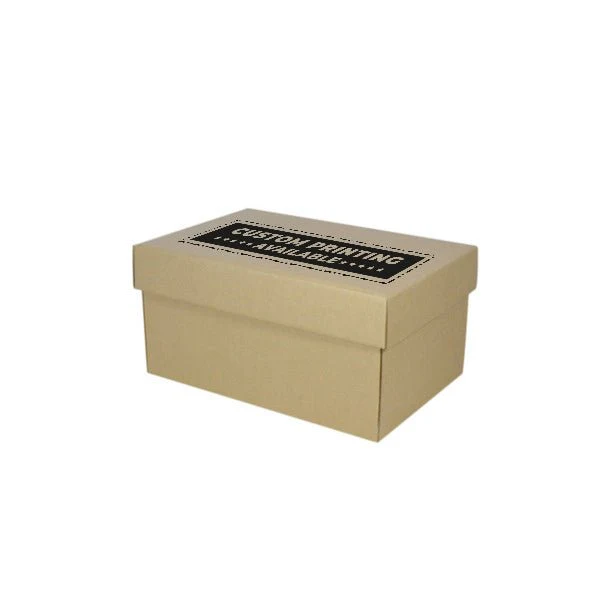Two Piece Cardboard Shoe Box - 150mm High - Base & Lid - Image 10